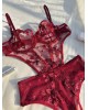 Burgundy Desire Bodysuit